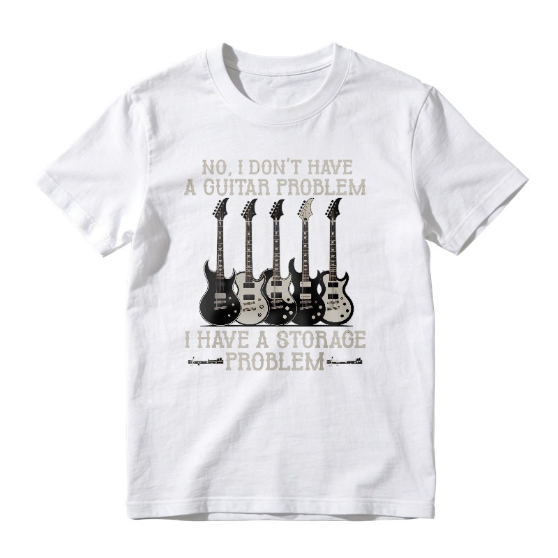 No I Dont Have A Guitar Problem I Have A Storage Problem With Five Electric Guitars Unisex Classic T-shirt