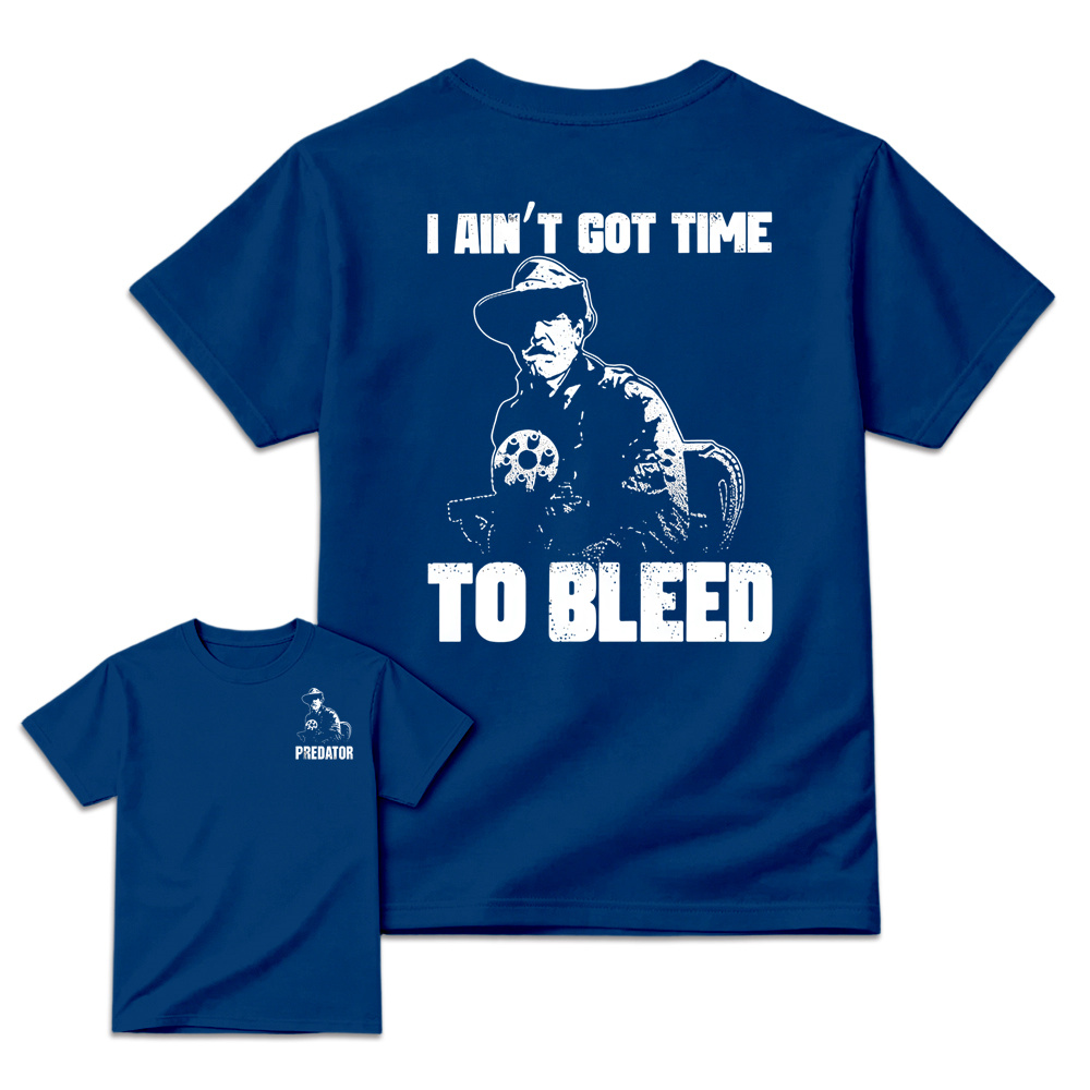Predator Movie Shirt, I Ain't Got Time To Bleed T-Shirt, Blain Cooper Graphic Tee, Vintage 80s Action Movie Shirt
