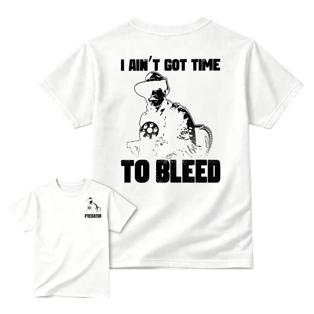 Predator Movie Shirt, I Ain't Got Time To Bleed T-Shirt, Blain Cooper Graphic Tee, Vintage 80s Action Movie Shirt