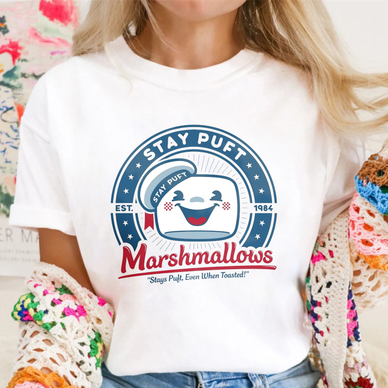 Stay Puft Marshmallows Retro Vintage Graphic T-shirt