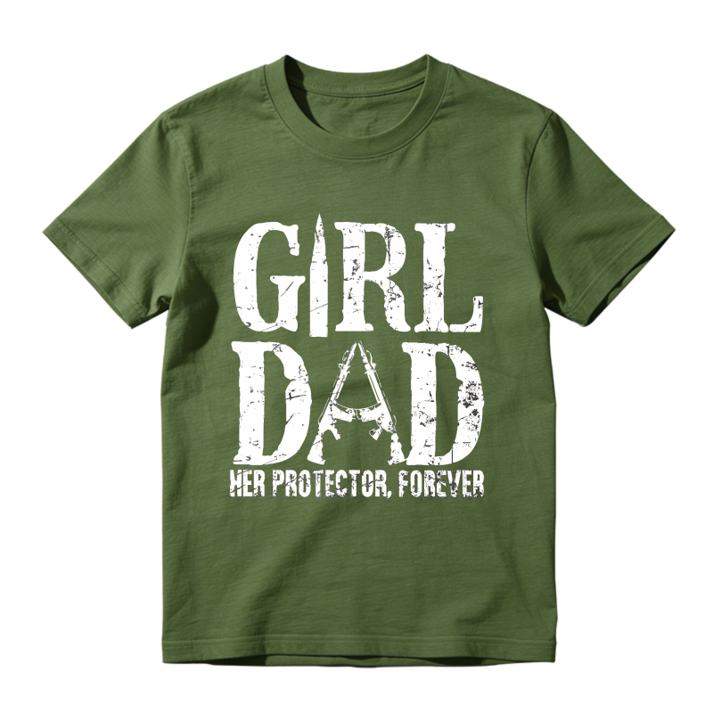 Girl Dad Her Protector Forever Unisex Classic T-shirt