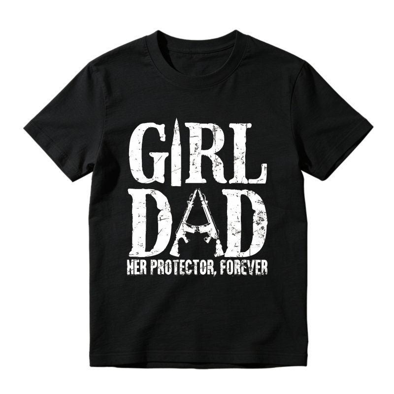 Girl Dad Her Protector Forever Unisex Classic T-shirt