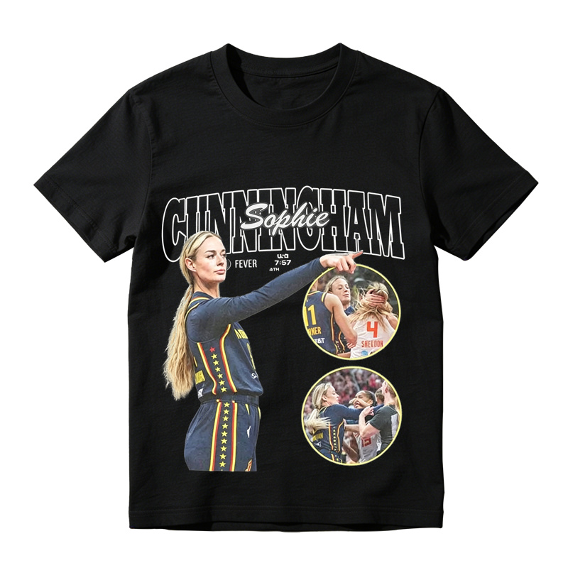 Vintage Basketball Sports Fan Graphic T-Shirt Inspired by Sophie Cunningham