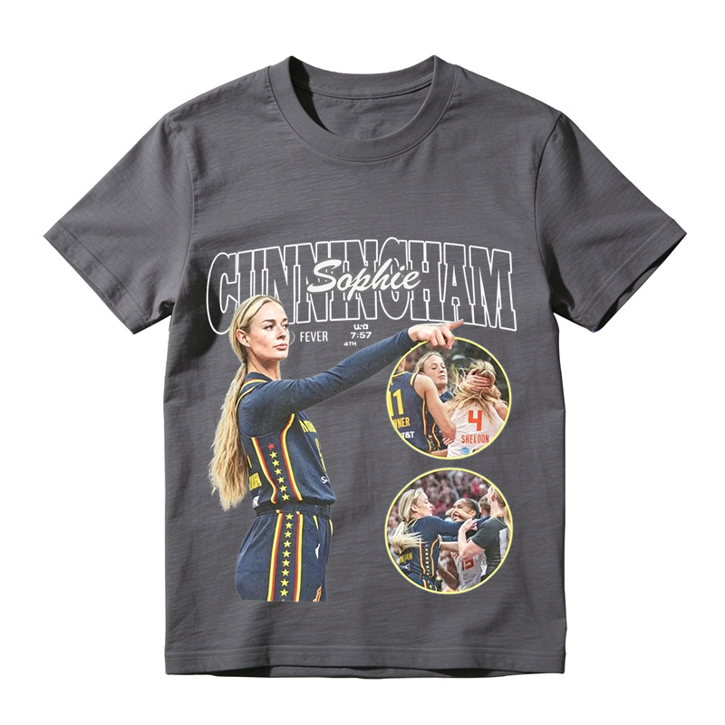 Vintage Basketball Sports Fan Graphic T-Shirt Inspired by Sophie Cunningham
