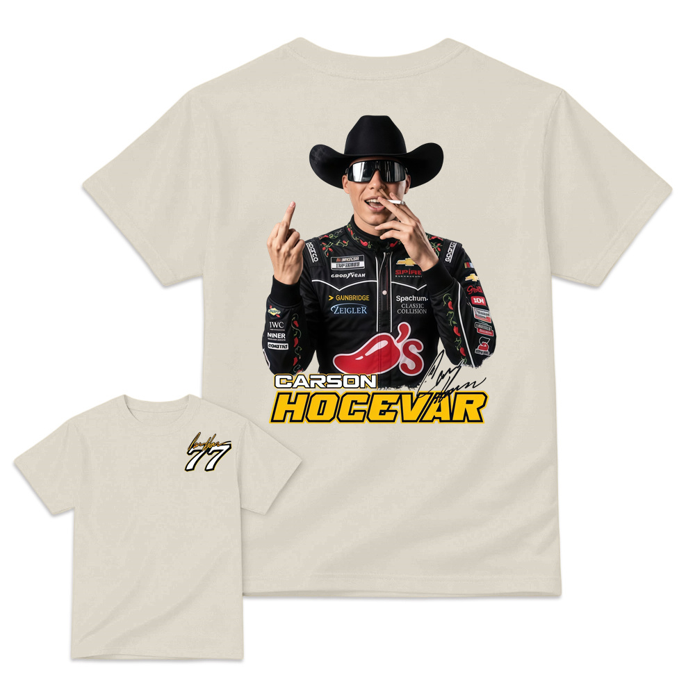 Carson H0cevar Fight Shirt, Hocevar Racing TShirt, Vintage NASCAR Graphic Tee, Hocevar Racing Fan Gift, Number 77