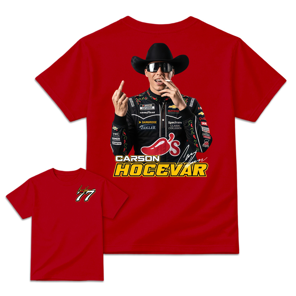 Carson H0cevar Fight Shirt, Hocevar Racing TShirt, Vintage NASCAR Graphic Tee, Hocevar Racing Fan Gift, Number 77