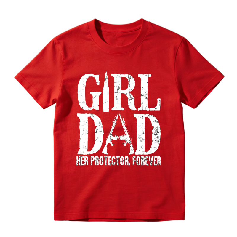 Girl Dad Her Protector Forever Unisex Classic T-shirt