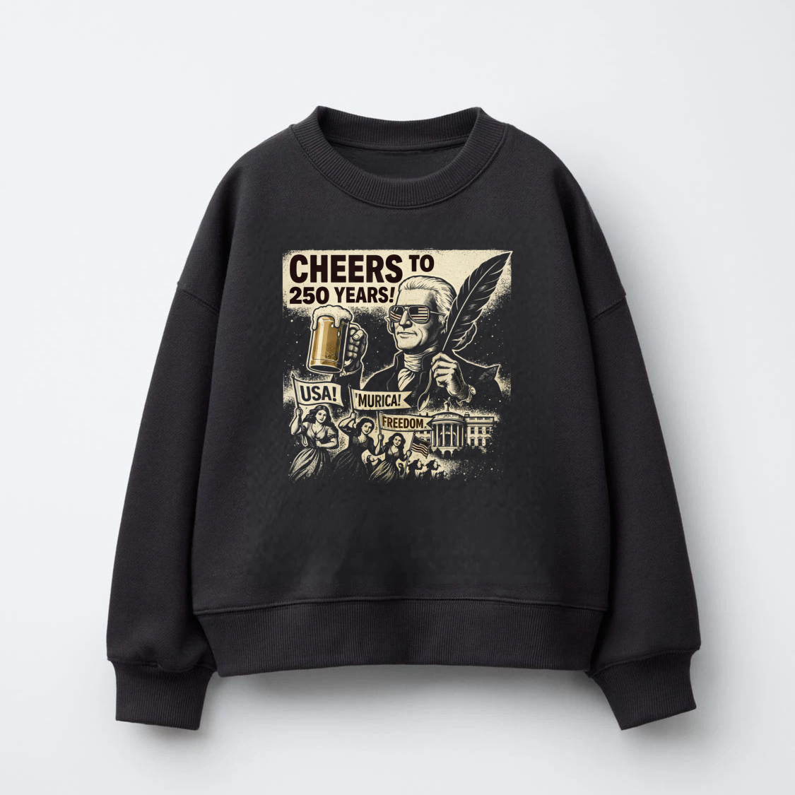 Cheers To 250 Years Usa Musical Freedom Sweatshirt