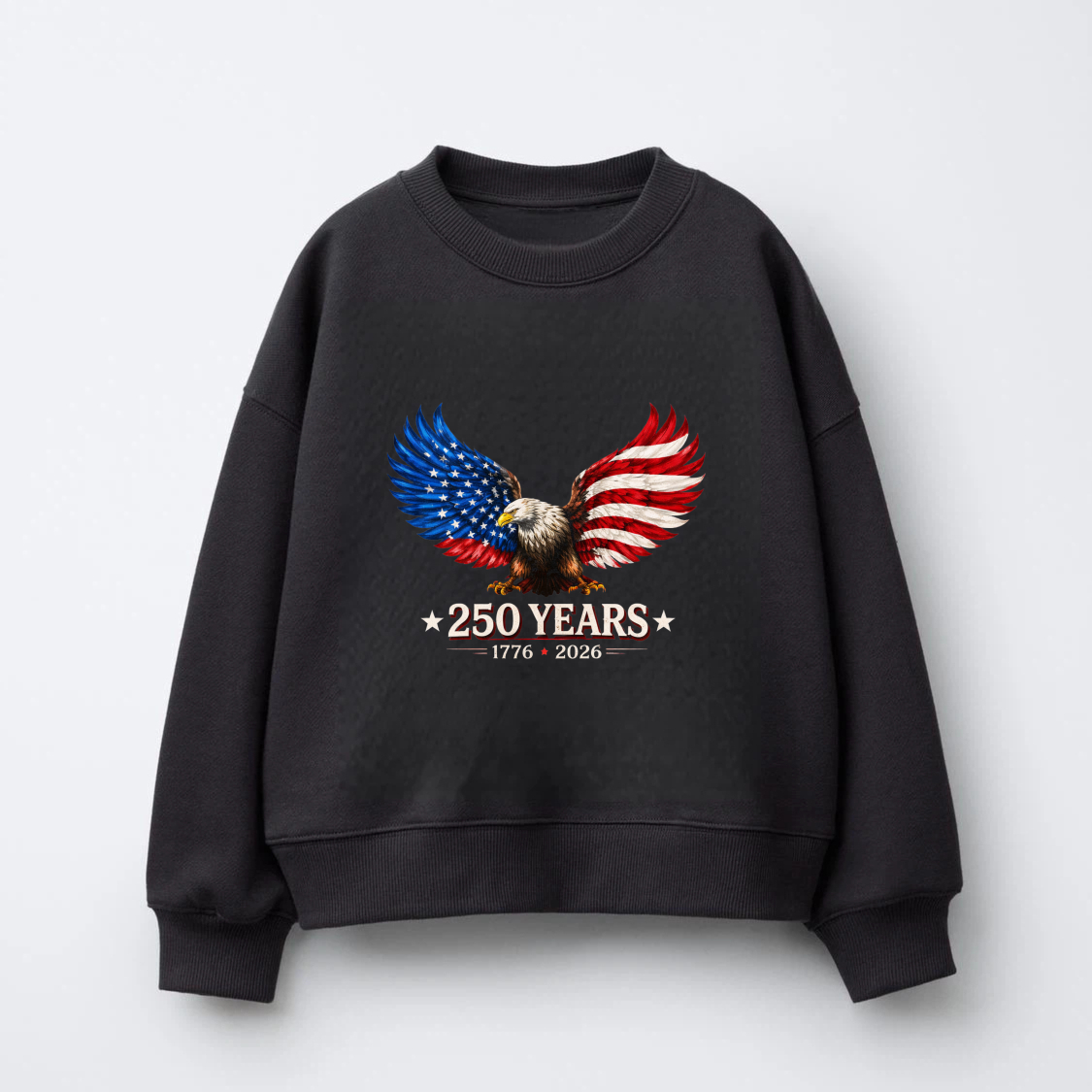 American Eagle 250 Years Independence Day 1776 2026 Usa Flag Sweatshirt
