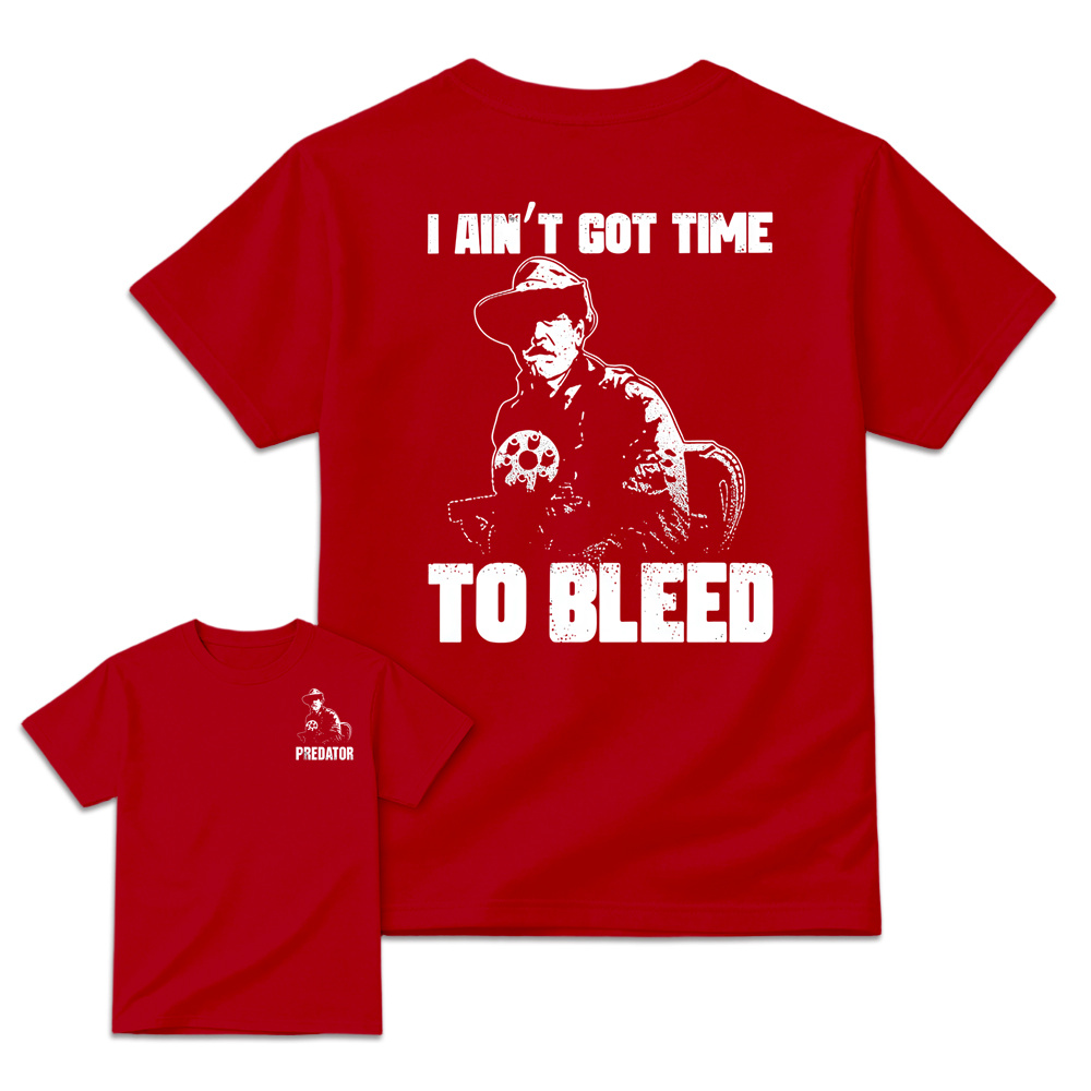 Predator Movie Shirt, I Ain't Got Time To Bleed T-Shirt, Blain Cooper Graphic Tee, Vintage 80s Action Movie Shirt