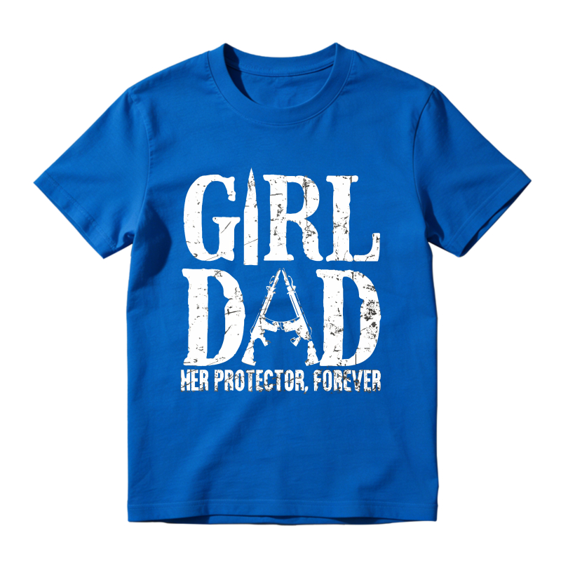 Girl Dad Her Protector Forever Unisex Classic T-shirt