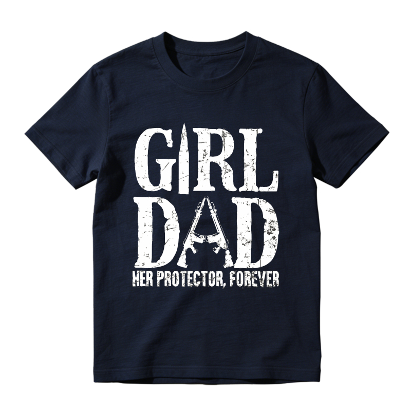 Girl Dad Her Protector Forever Unisex Classic T-shirt