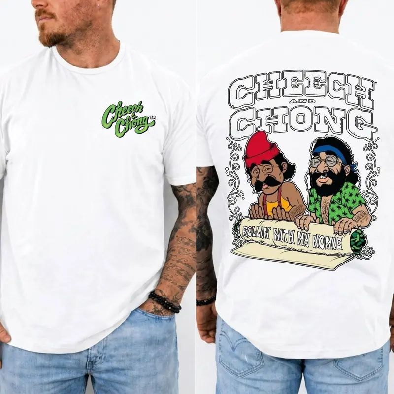 CHEECH-CH0NG Vintage 70s Comedy Movie Retro Graphic T-Shirt