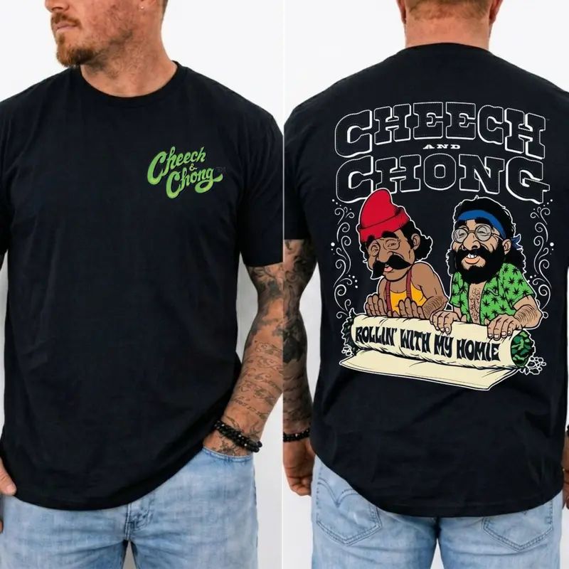 CHEECH-CH0NG Vintage 70s Comedy Movie Retro Graphic T-Shirt