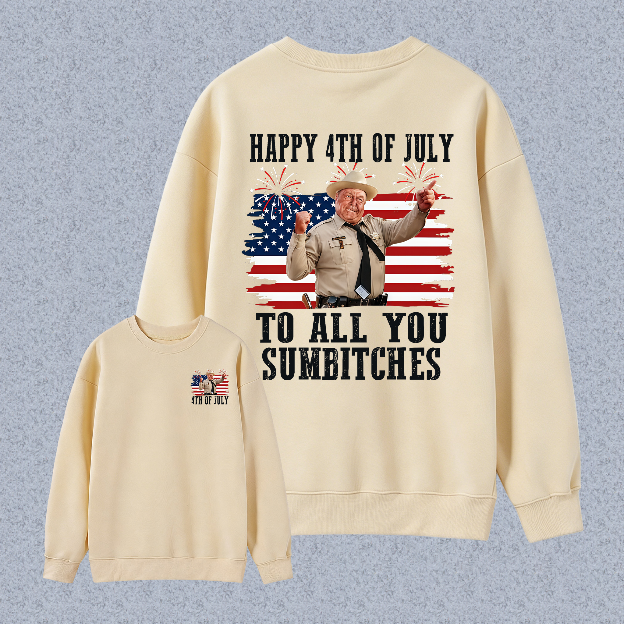 Smokey and the Bandit 4th of July Funny Sumbitches Independence Day Unisex Classic Sweatshirt