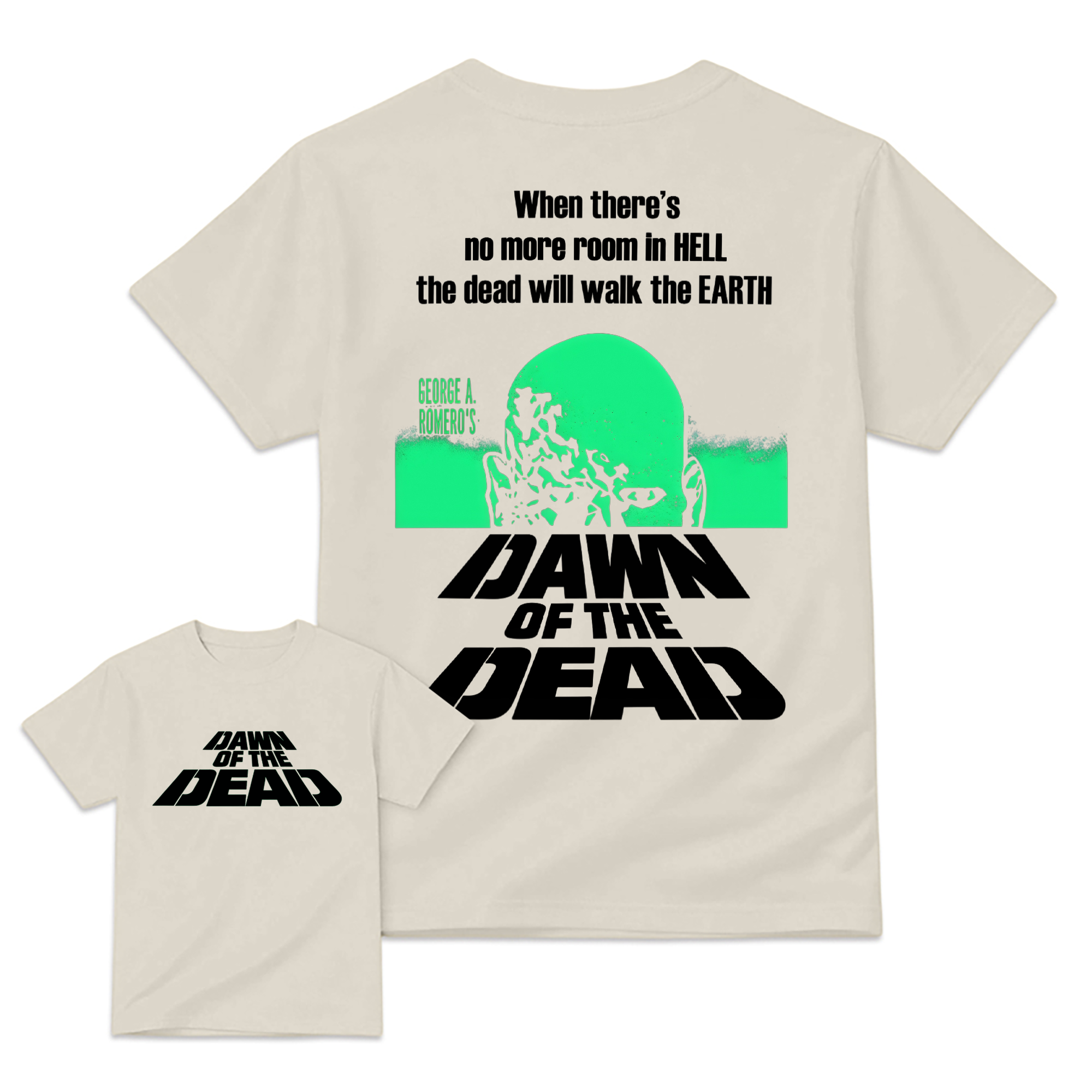Dawn of The De@d Retro Halloween Horror Movie Graphic Tee