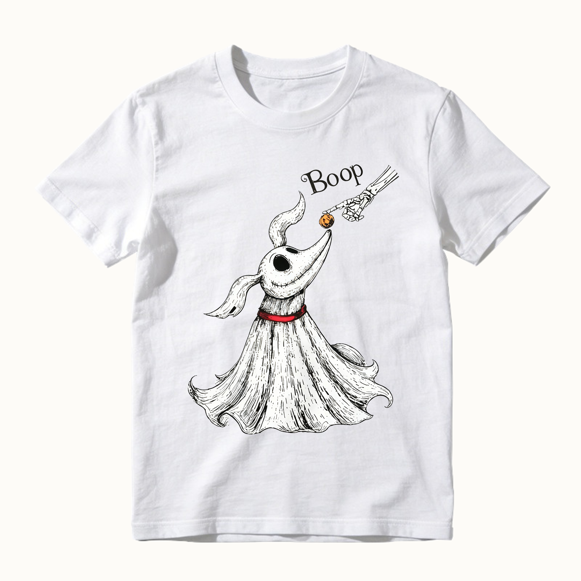 Zero Dog Boop Skeleton Hand Funny T-Shirt