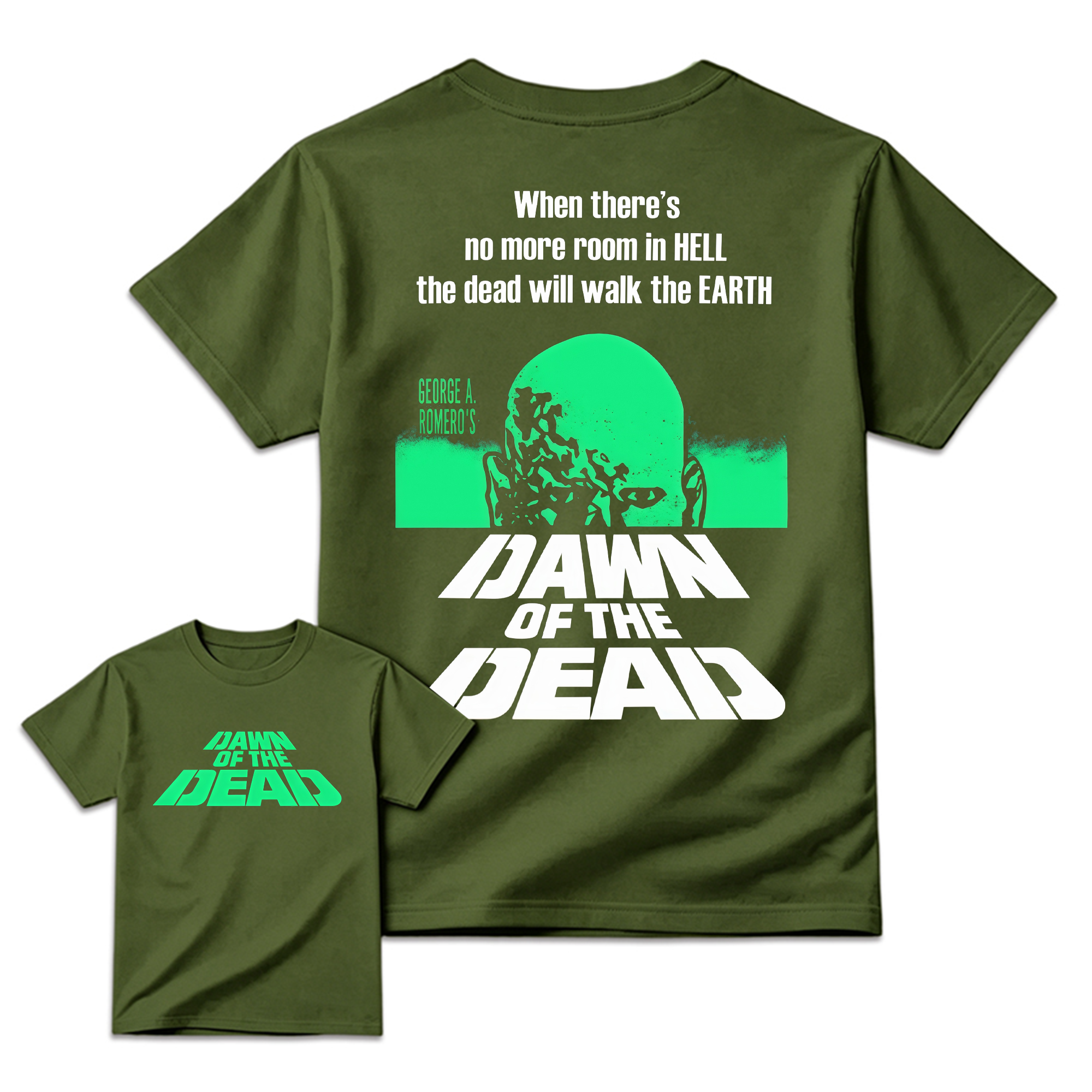 Dawn of The De@d Retro Halloween Horror Movie Graphic Tee