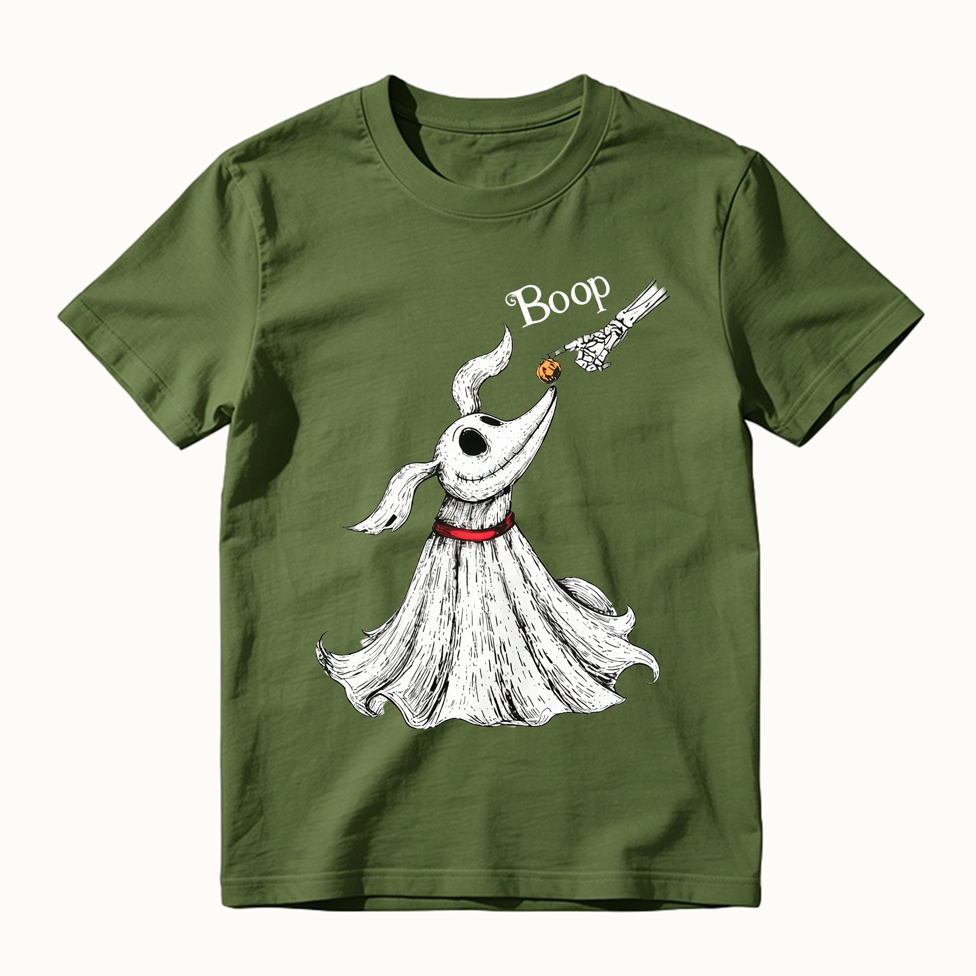 Zero Dog Boop Skeleton Hand Funny T-Shirt