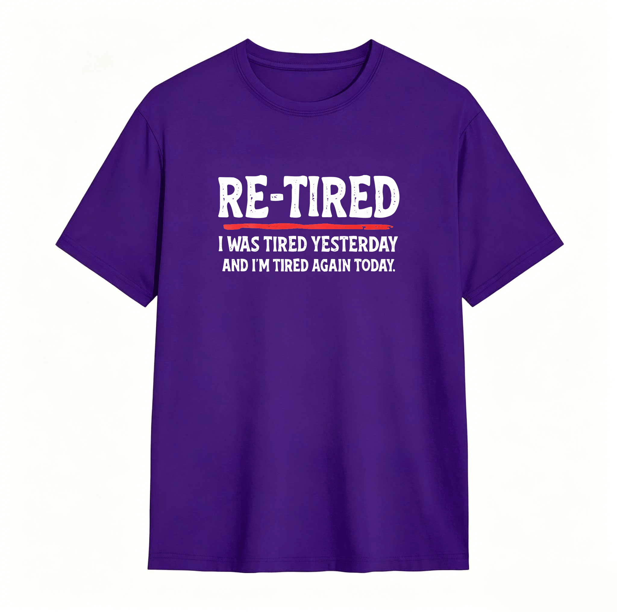 Dorawear™ Sarcastic Quote T-Shirt for Teens – 100% Cotton Re-Tired Lazy Retired Design Womenswear Womenswear Smooth Smooth Smooth Seamless Unisex Seamless Unisex