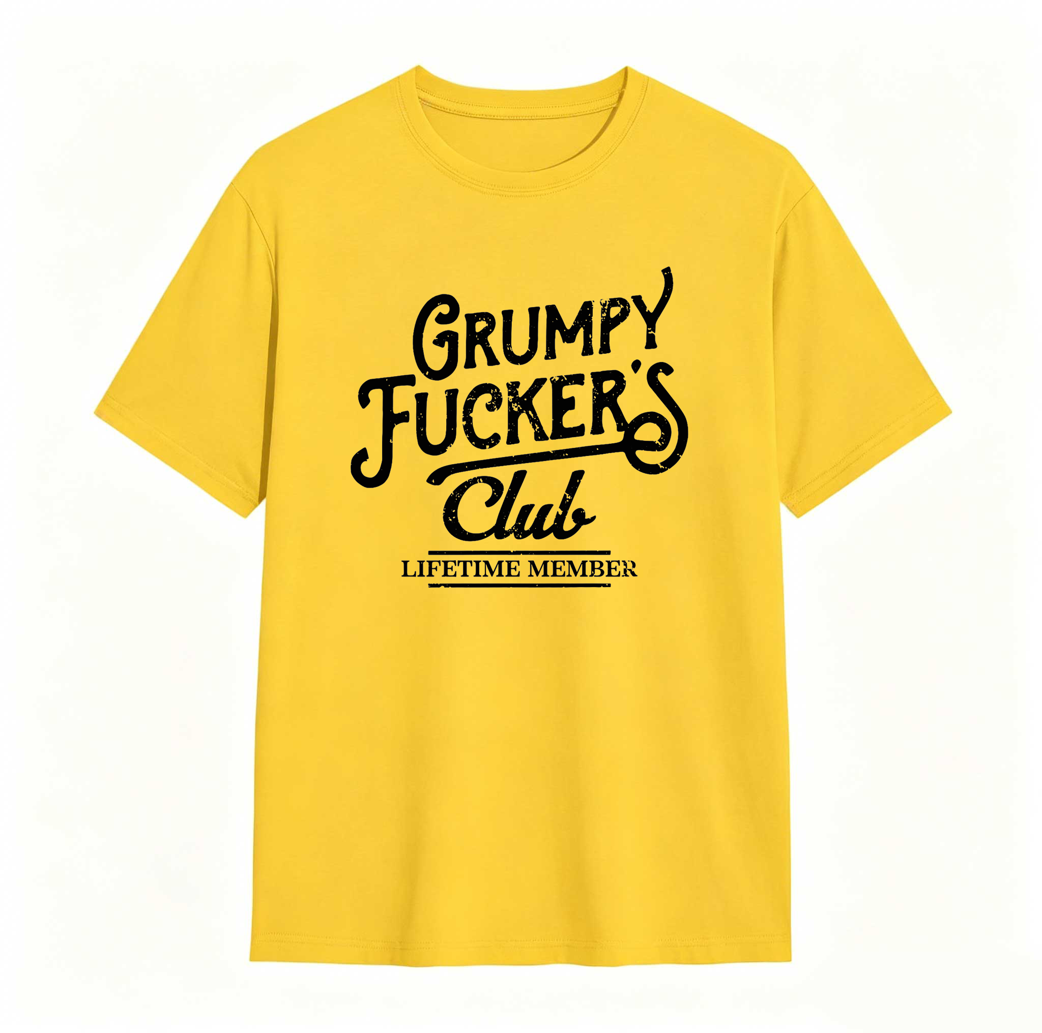 Dorawear™  Mens Funny T Shirts Grumpy F*ckers Club Sarcastic Graphic Novelty Tee For Men Mens Funny T Shirts Cool Vintage Fashion T-Shirt