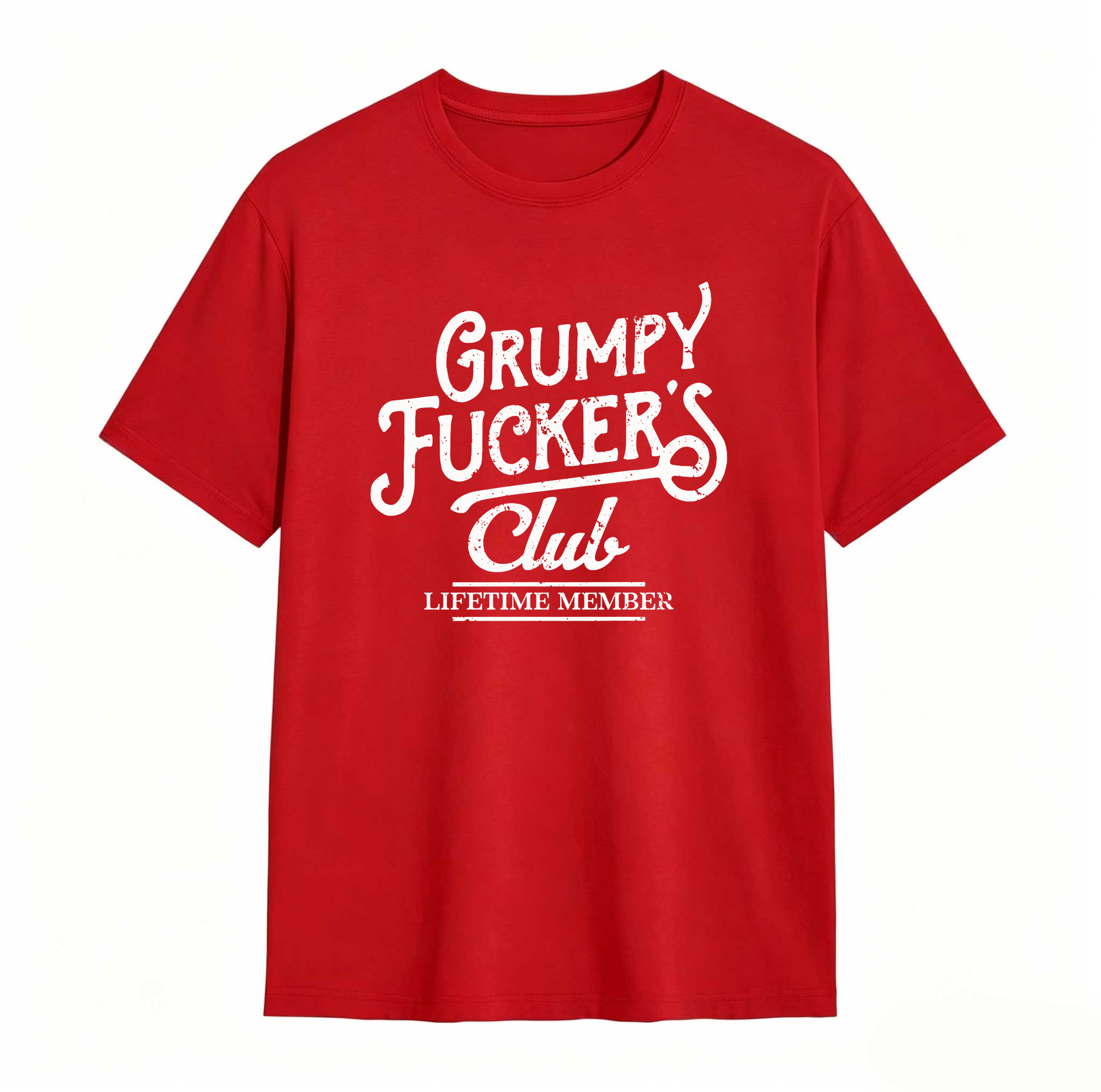 Dorawear™  Mens Funny T Shirts Grumpy F*ckers Club Sarcastic Graphic Novelty Tee For Men Mens Funny T Shirts Cool Vintage Fashion T-Shirt