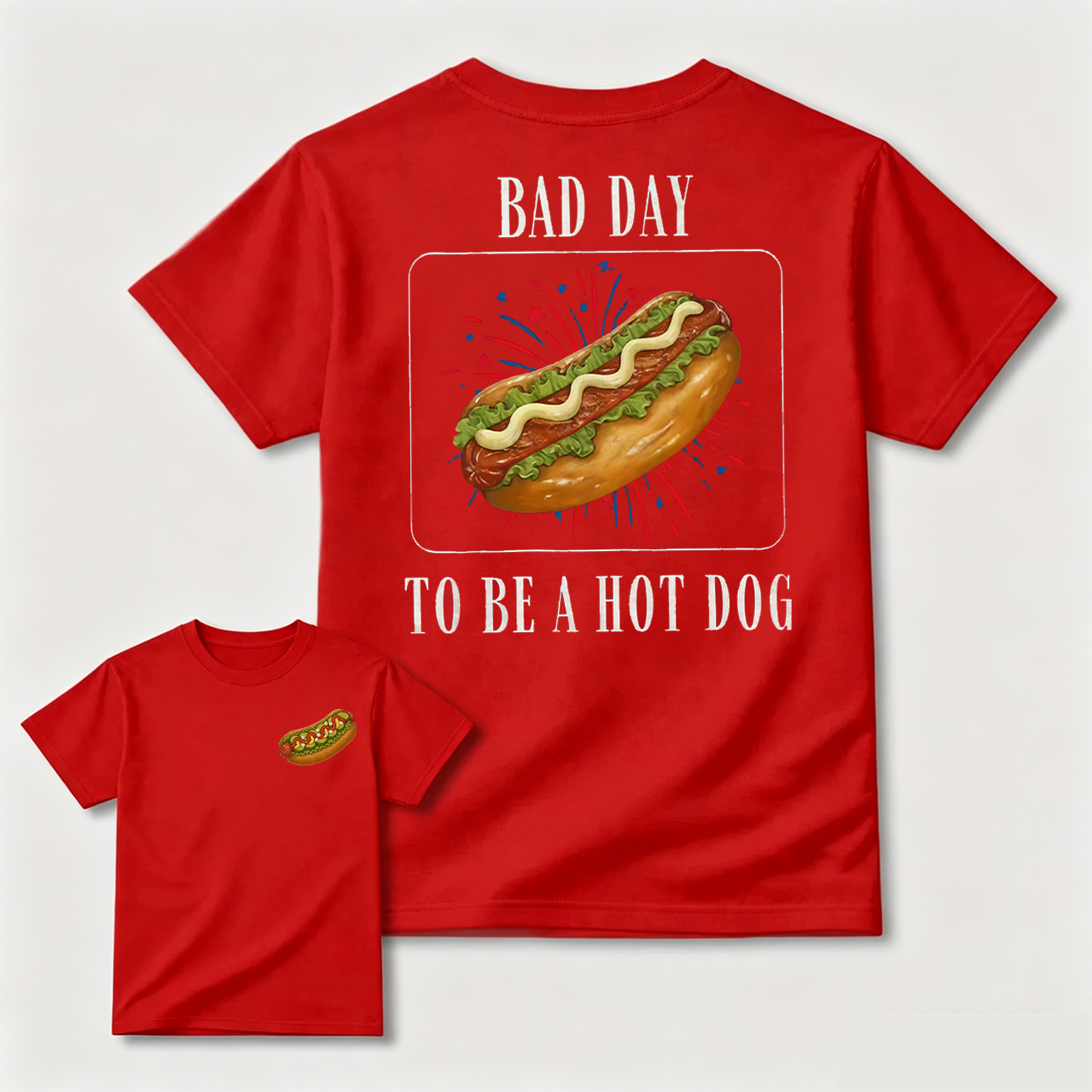 It's a Bad Day to be a Hotdog Shirt: Comfort Colors Funny Meme Tee