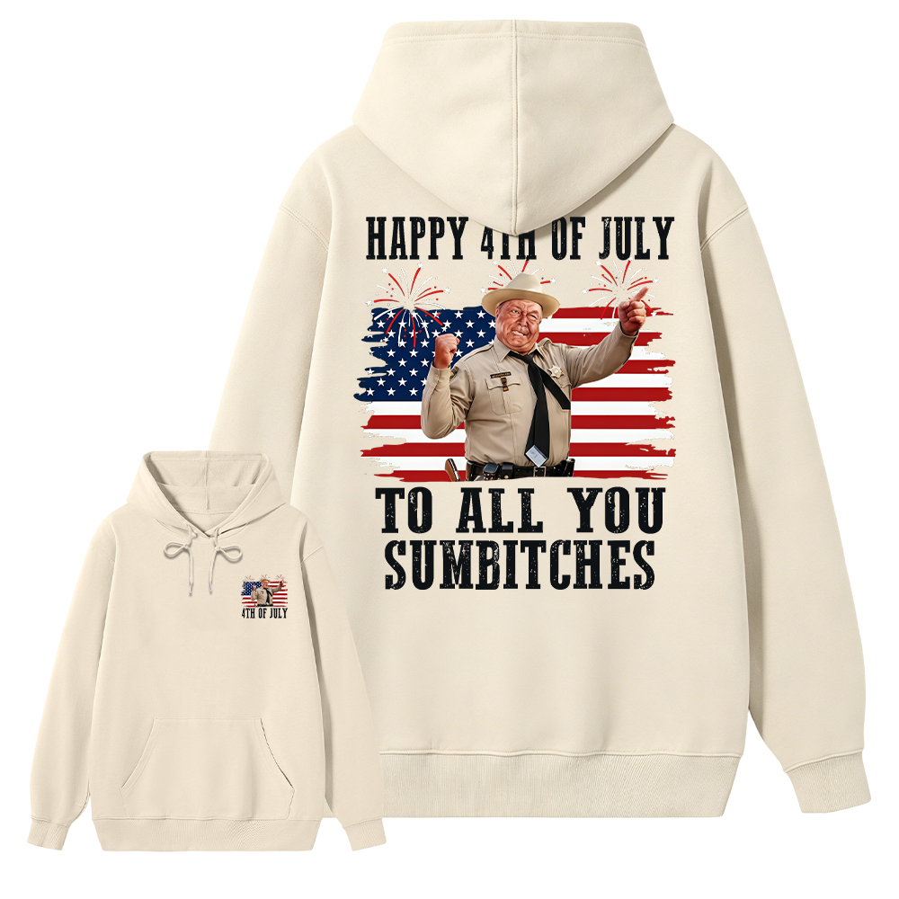 Smokey and the Bandit 4th of July Funny Sumbitches Independence Day Hoodie