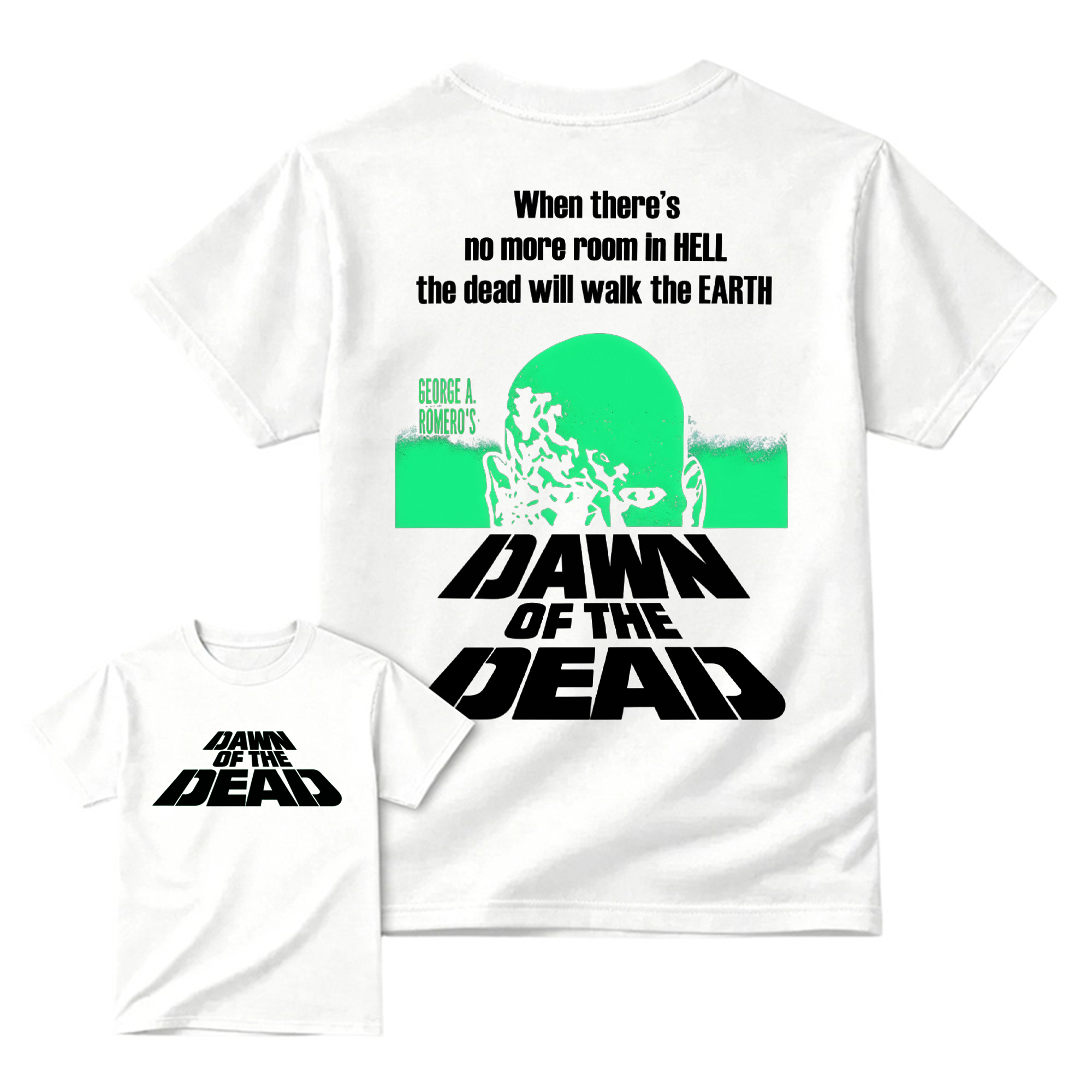 Dawn of The De@d Retro Halloween Horror Movie Graphic Tee