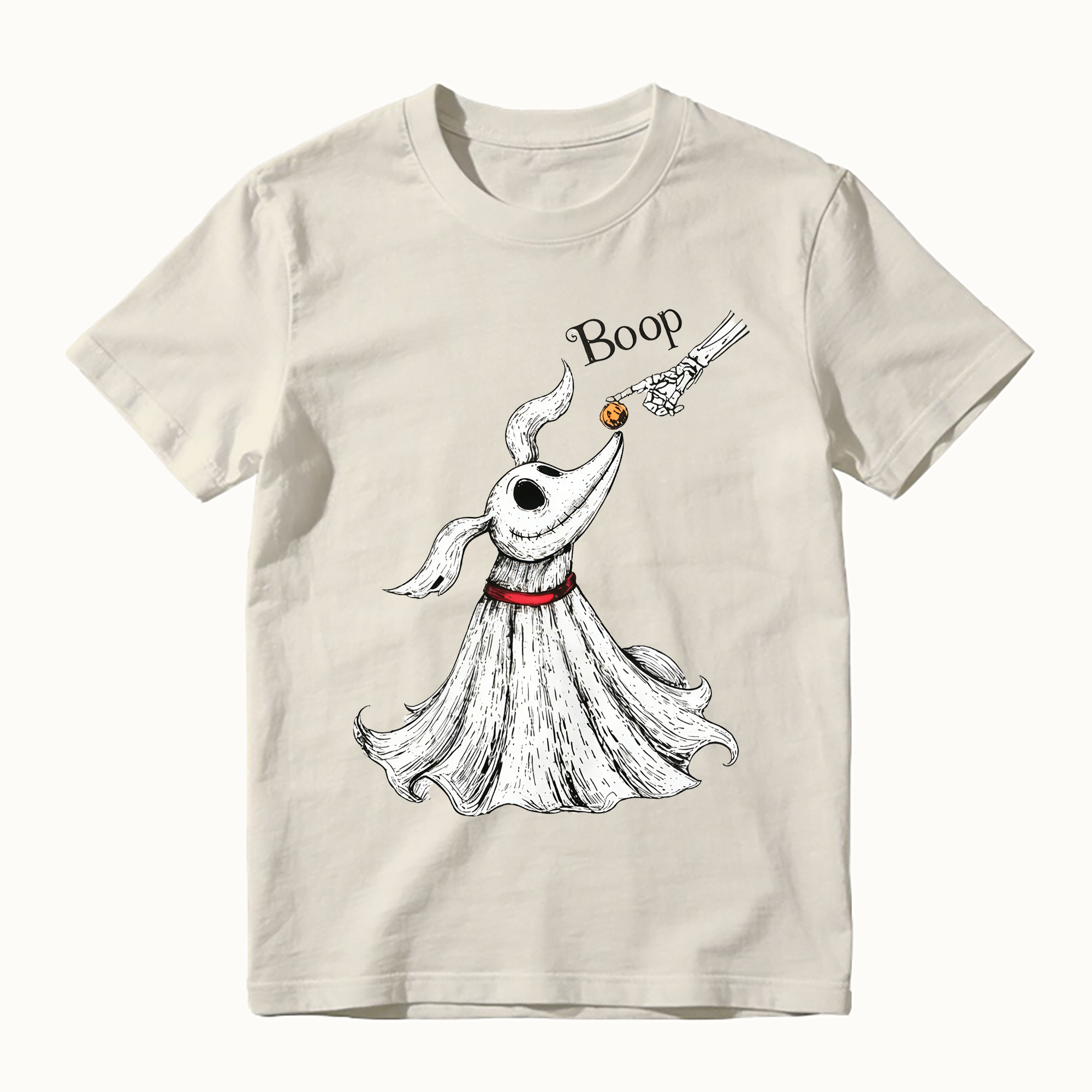 Zero Dog Boop Skeleton Hand Funny T-Shirt