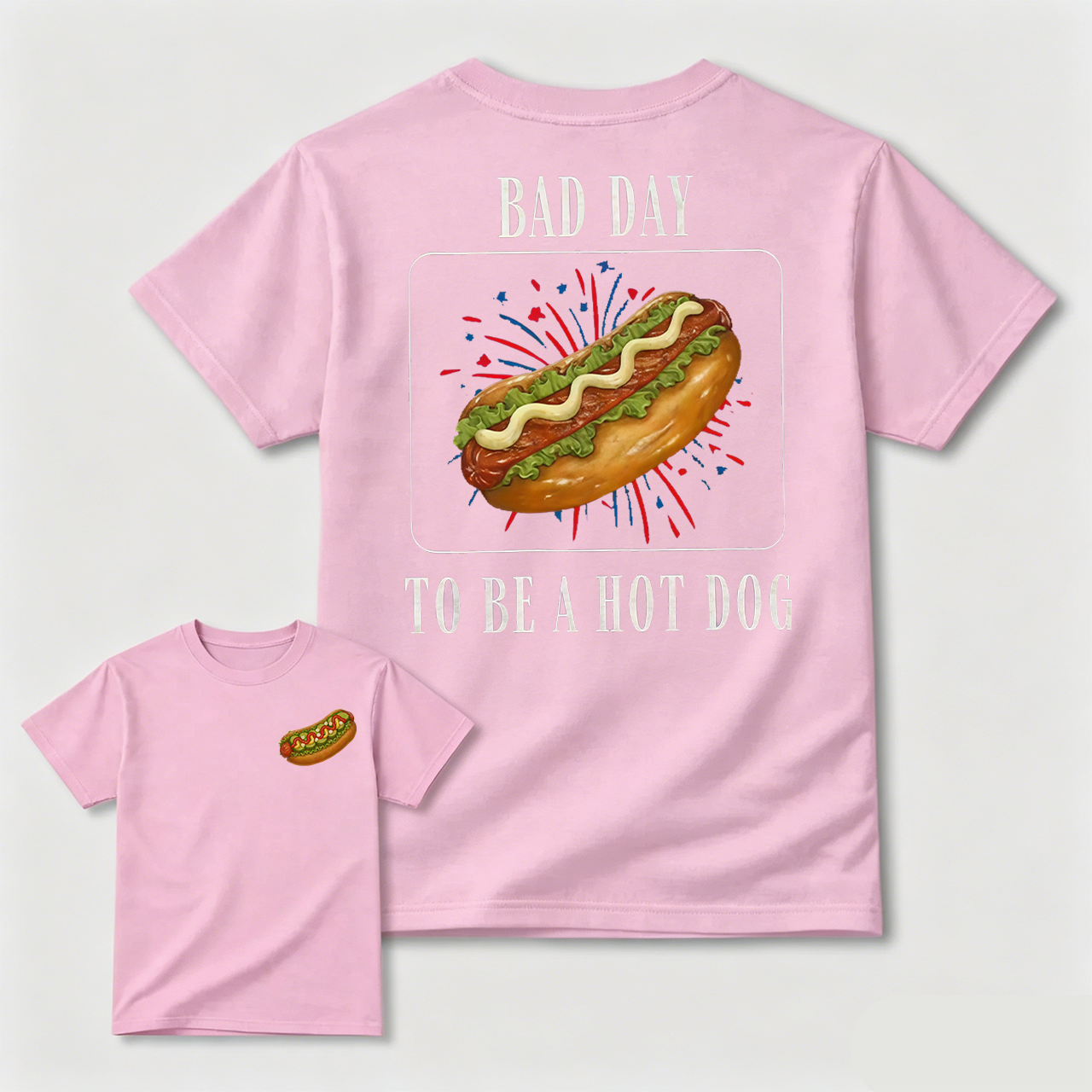 It's a Bad Day to be a Hotdog Shirt: Comfort Colors Funny Meme Tee