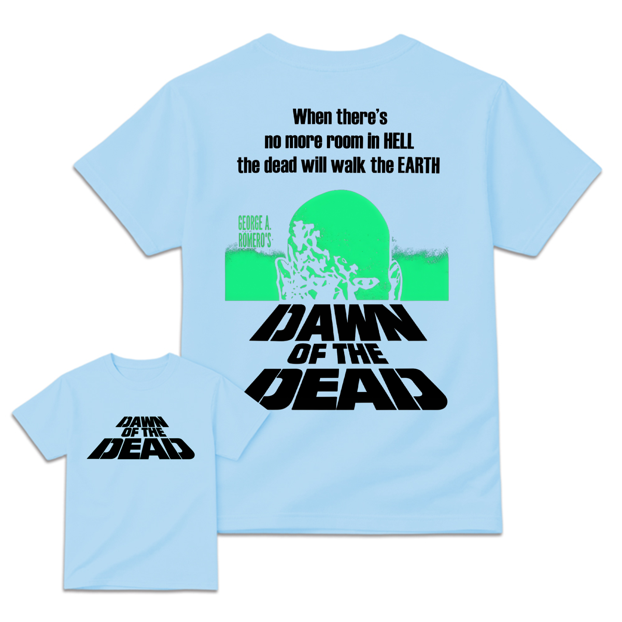 Dawn of The De@d Retro Halloween Horror Movie Graphic Tee