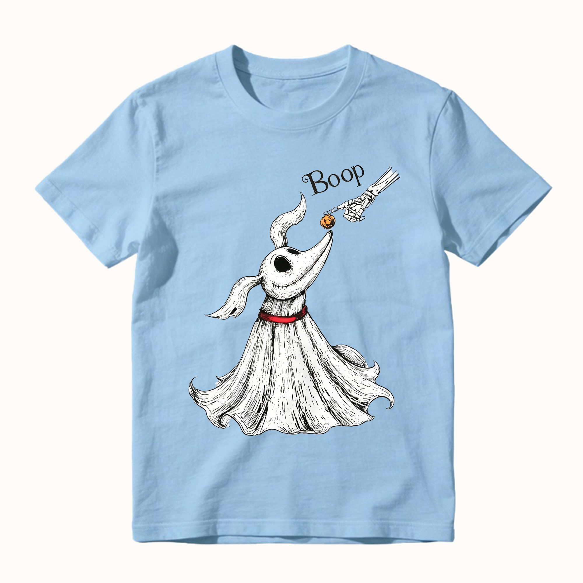 Zero Dog Boop Skeleton Hand Funny T-Shirt