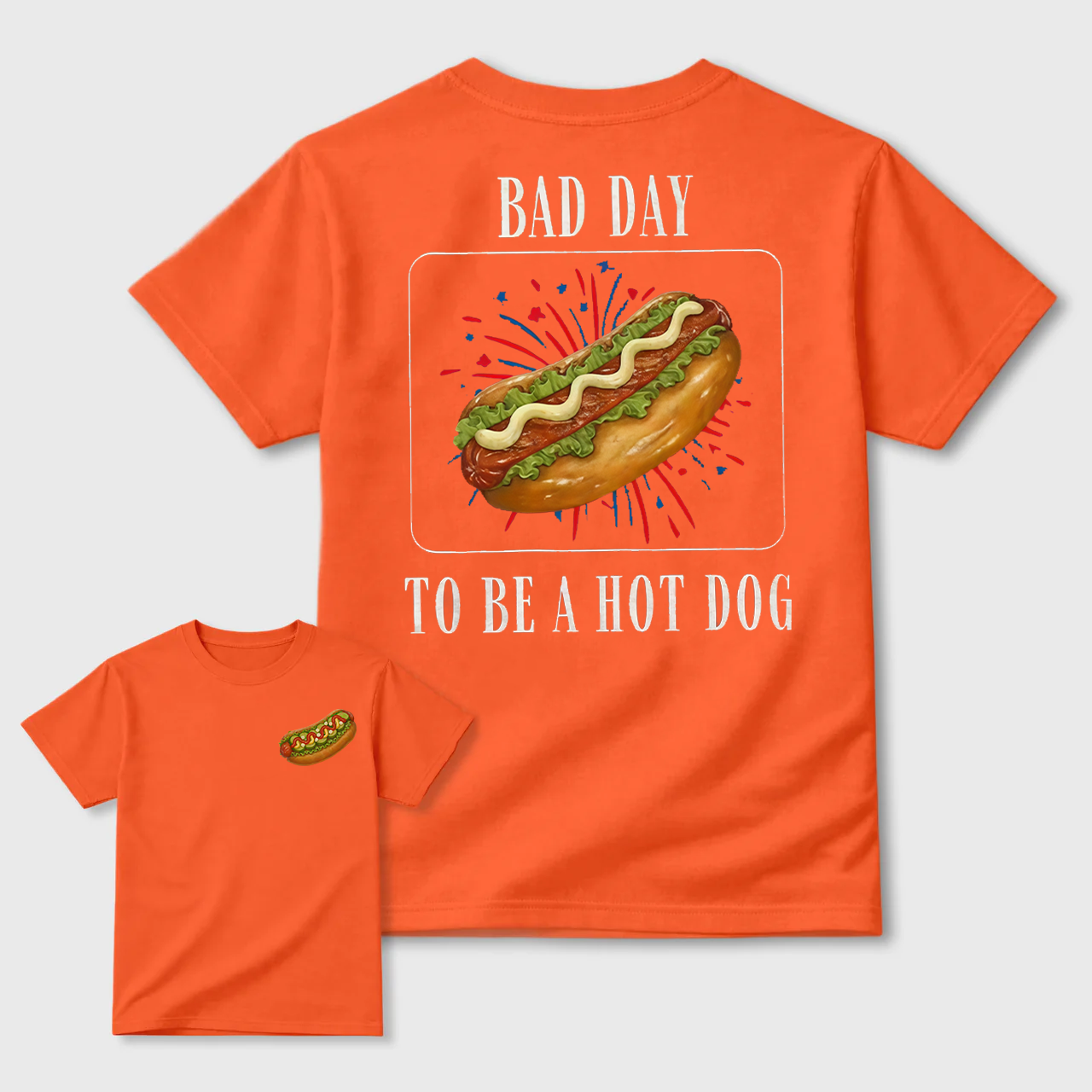 It's a Bad Day to be a Hotdog Shirt: Comfort Colors Funny Meme Tee