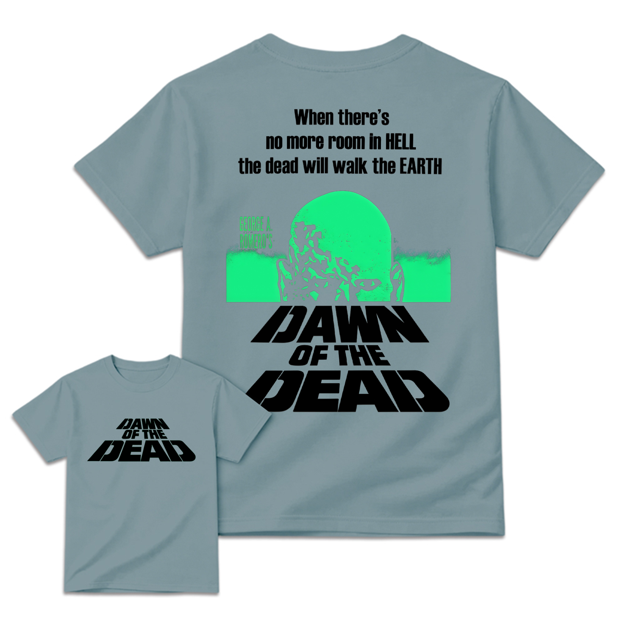 Dawn of The De@d Retro Halloween Horror Movie Graphic Tee