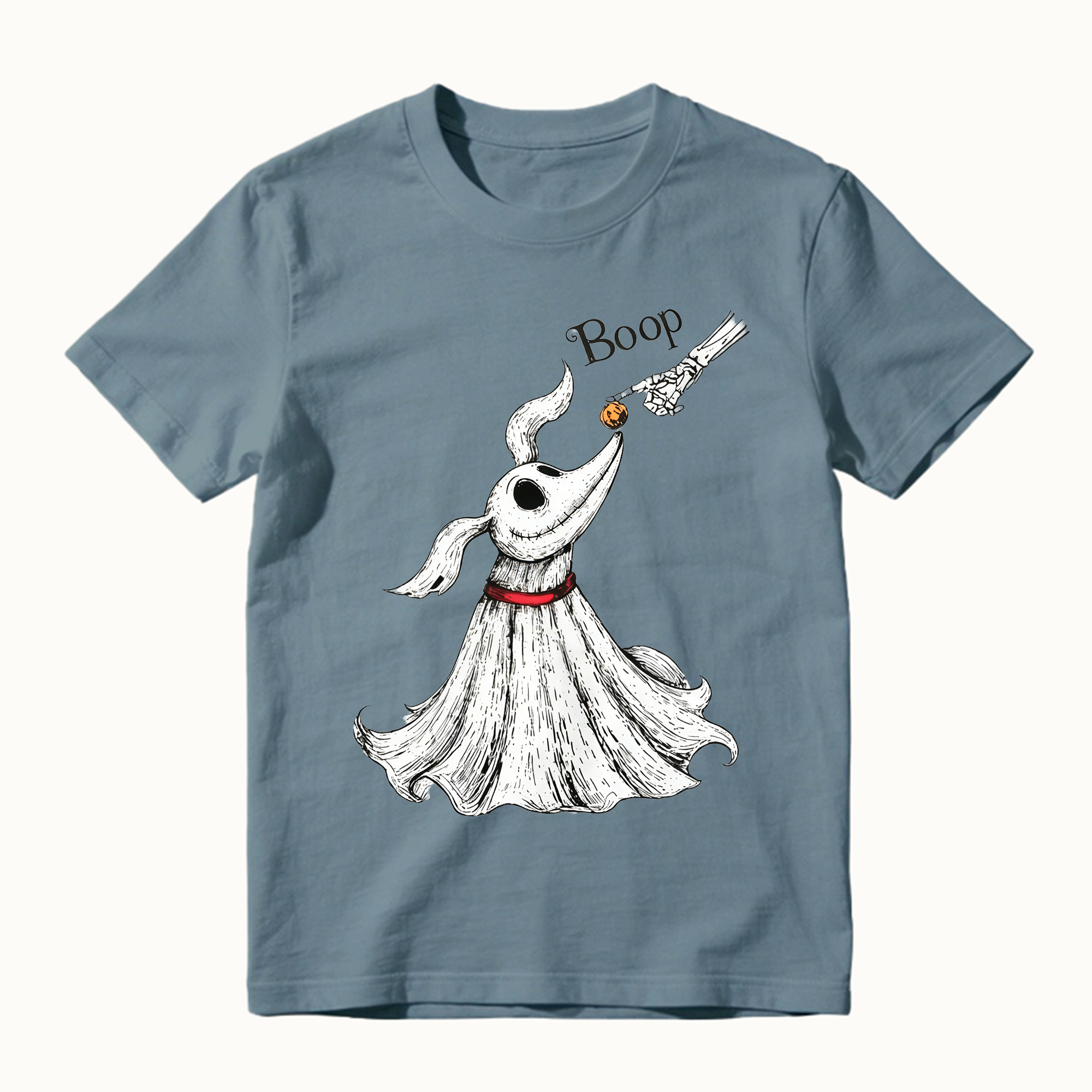 Zero Dog Boop Skeleton Hand Funny T-Shirt