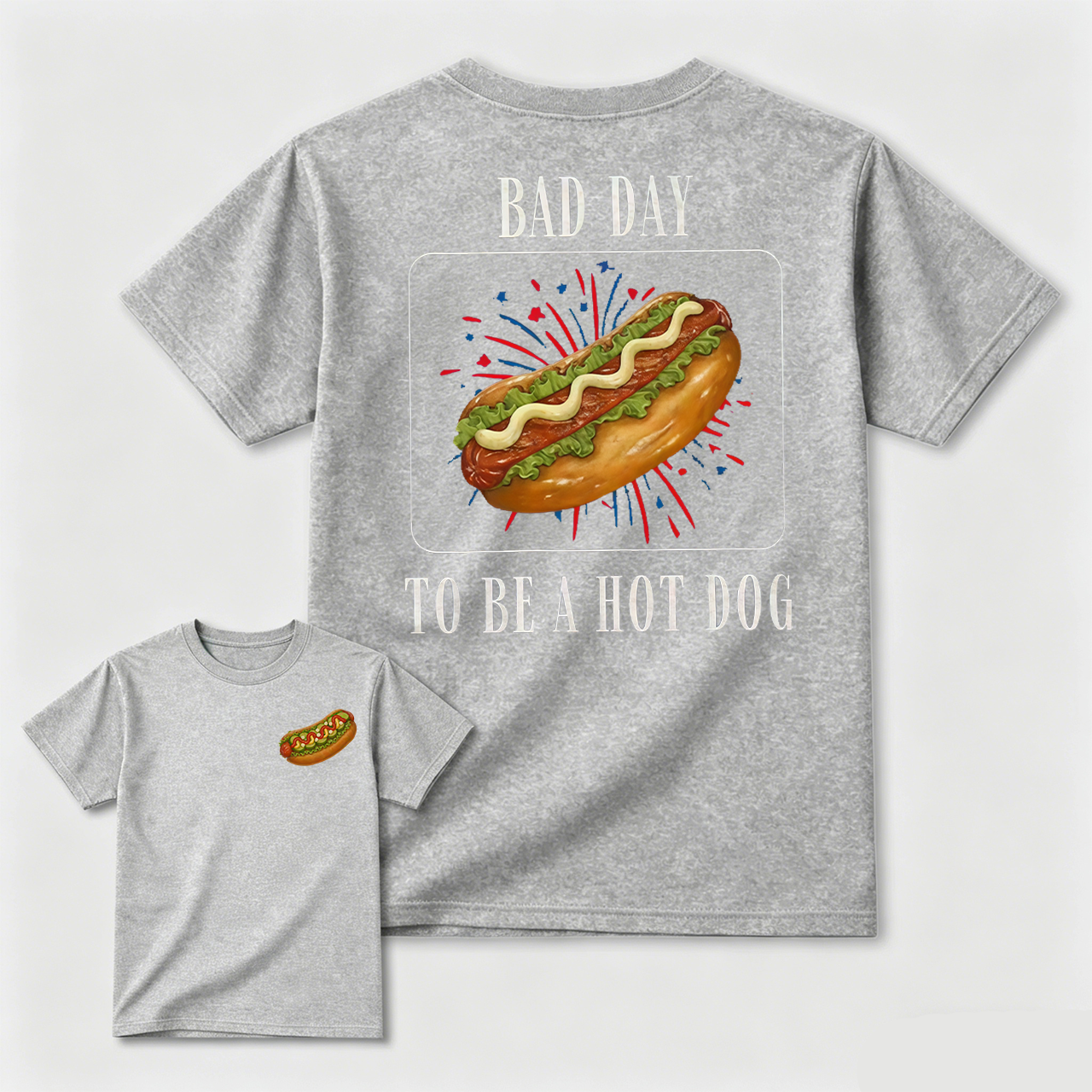 It's a Bad Day to be a Hotdog Shirt: Comfort Colors Funny Meme Tee