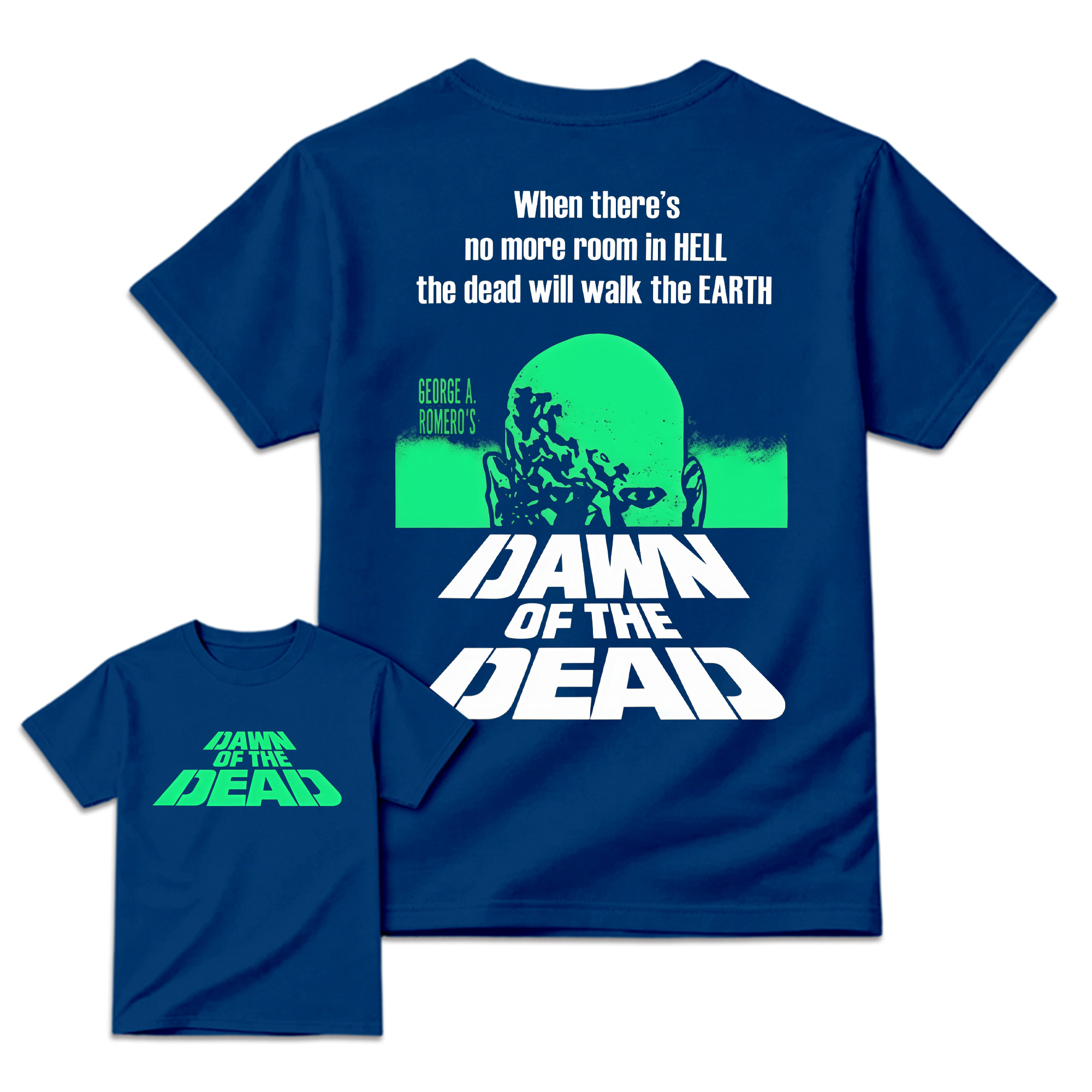 Dawn of The De@d Retro Halloween Horror Movie Graphic Tee