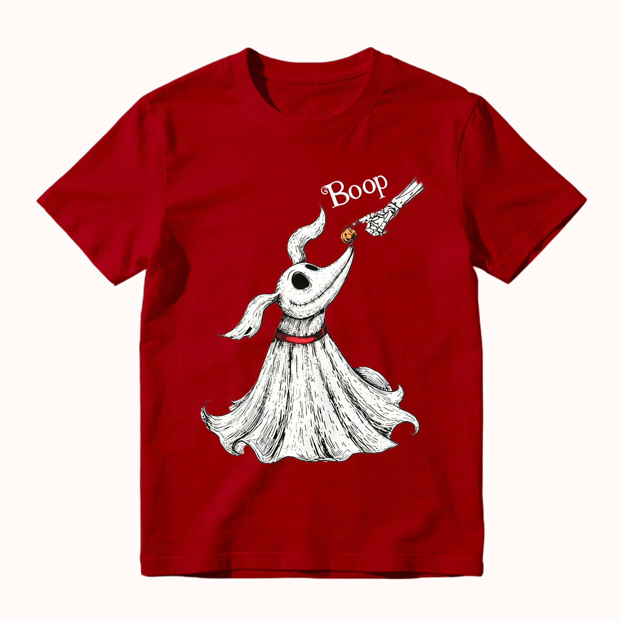 Zero Dog Boop Skeleton Hand Funny T-Shirt