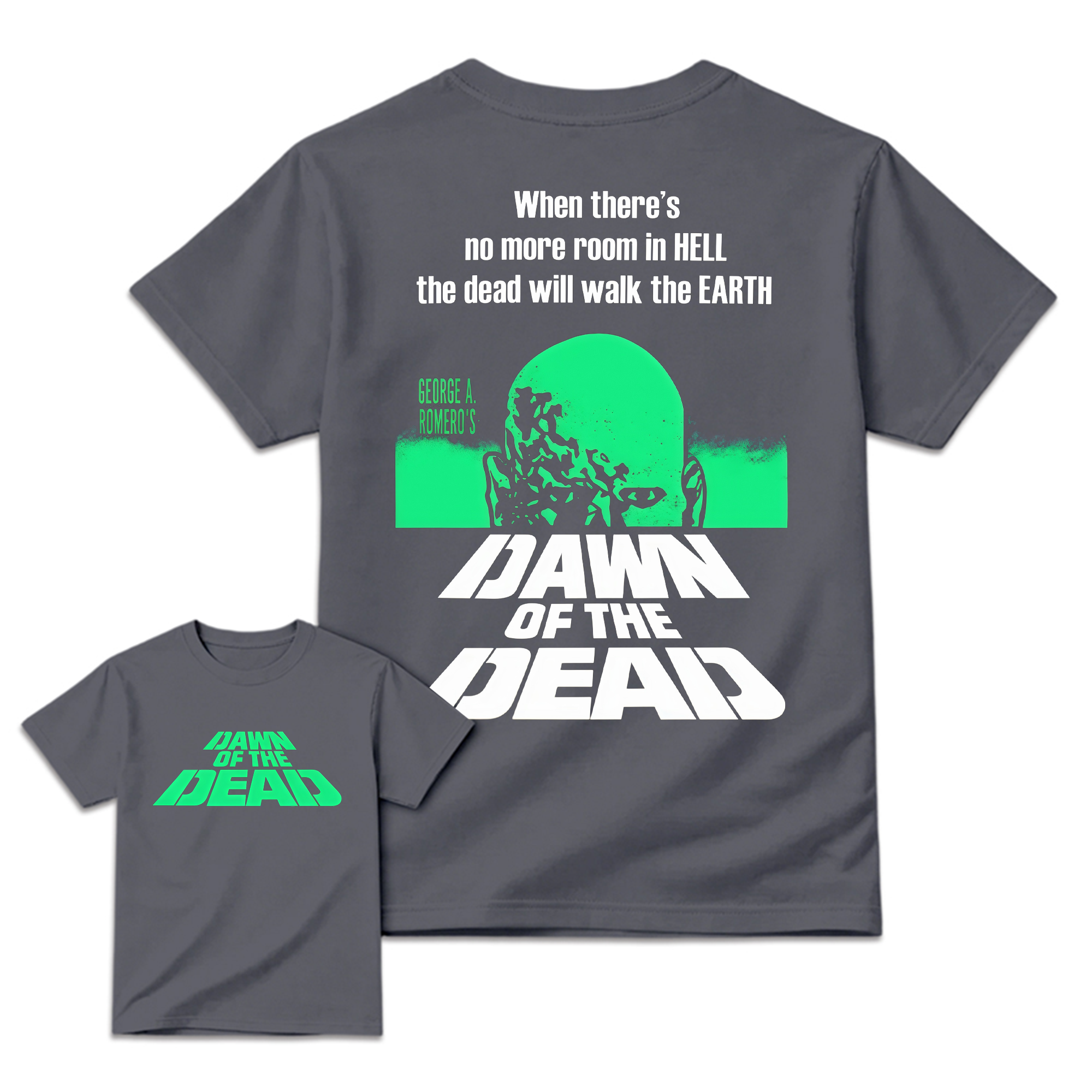 Dawn of The De@d Retro Halloween Horror Movie Graphic Tee