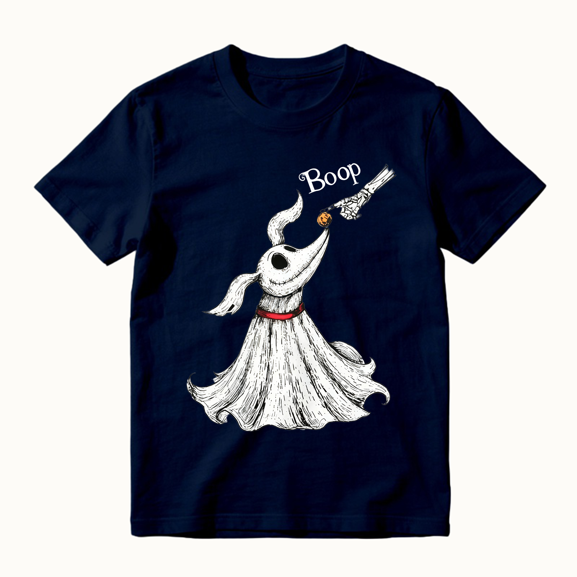 Zero Dog Boop Skeleton Hand Funny T-Shirt