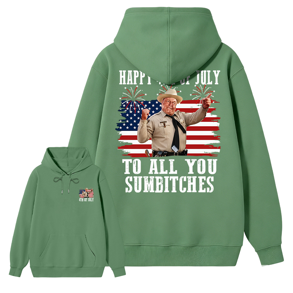 Smokey and the Bandit 4th of July Funny Sumbitches Independence Day Hoodie