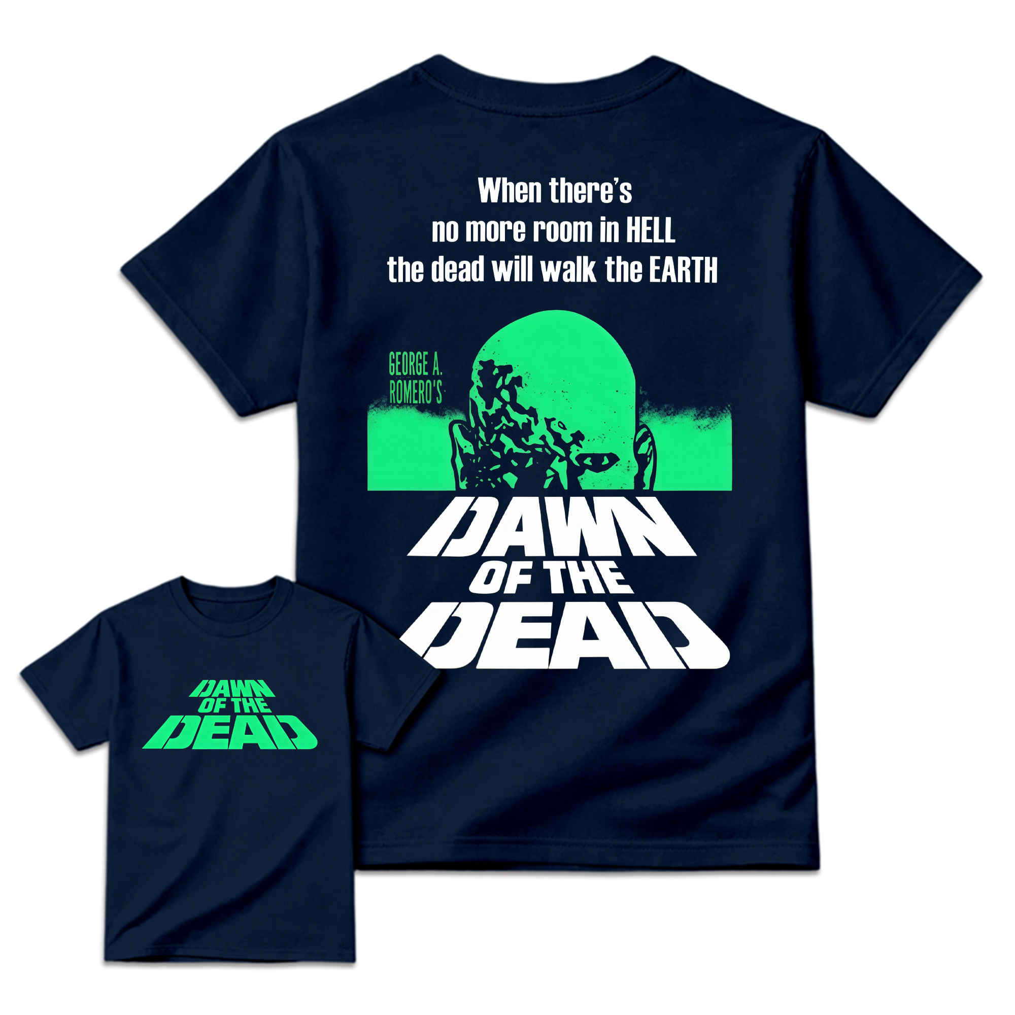 Dawn of The De@d Retro Halloween Horror Movie Graphic Tee