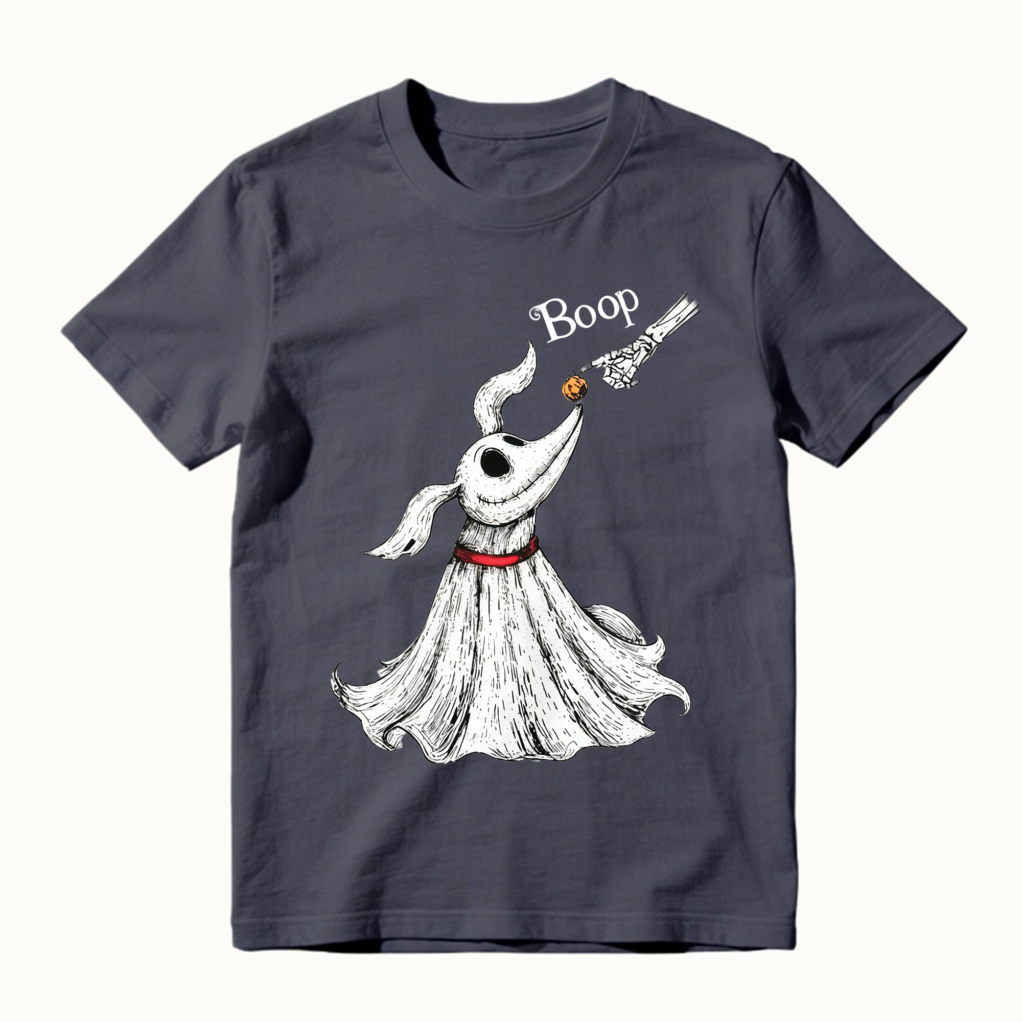 Zero Dog Boop Skeleton Hand Funny T-Shirt