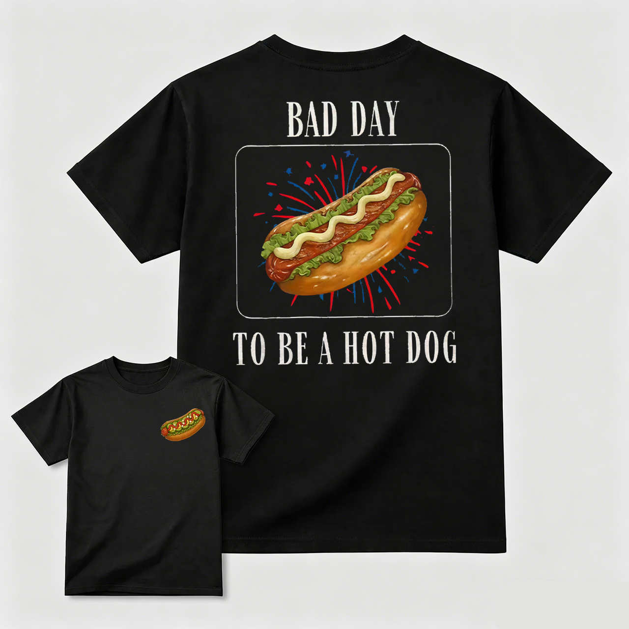 It's a Bad Day to be a Hotdog Shirt: Comfort Colors Funny Meme Tee