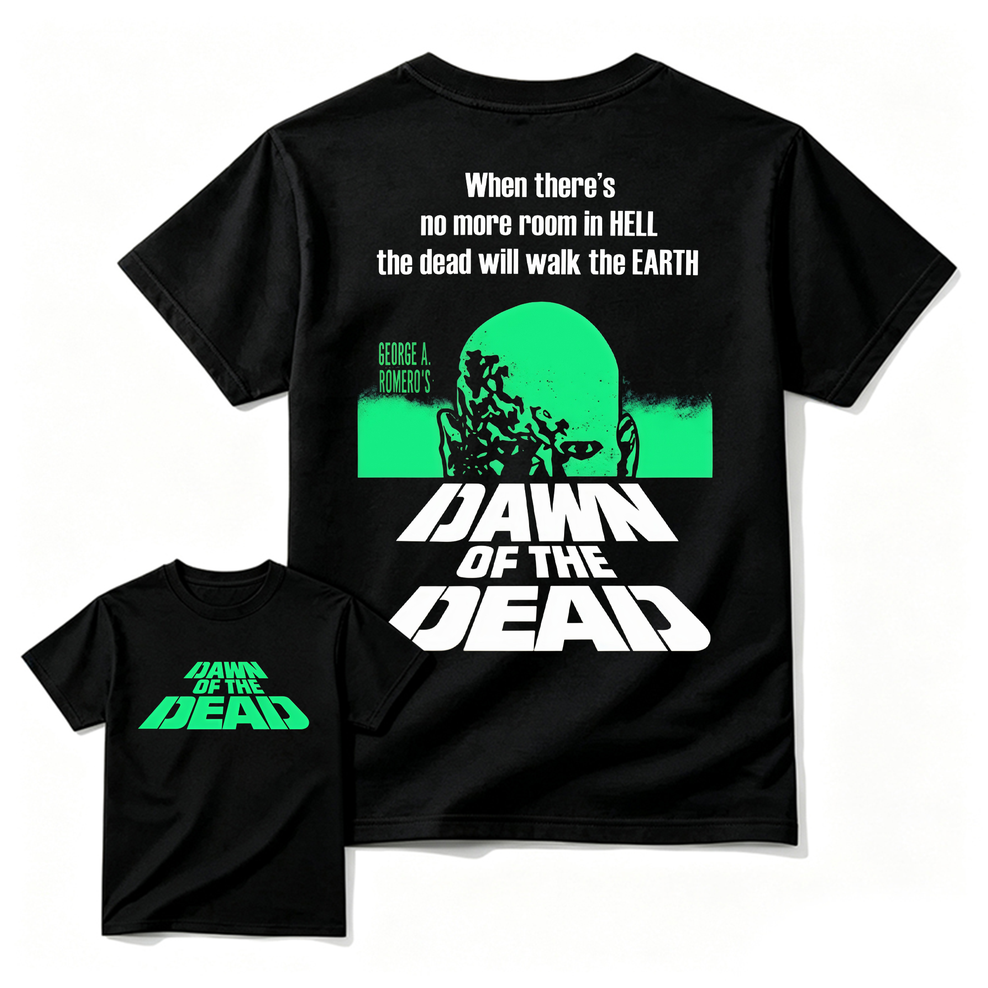 Dawn of The De@d Retro Halloween Horror Movie Graphic Tee