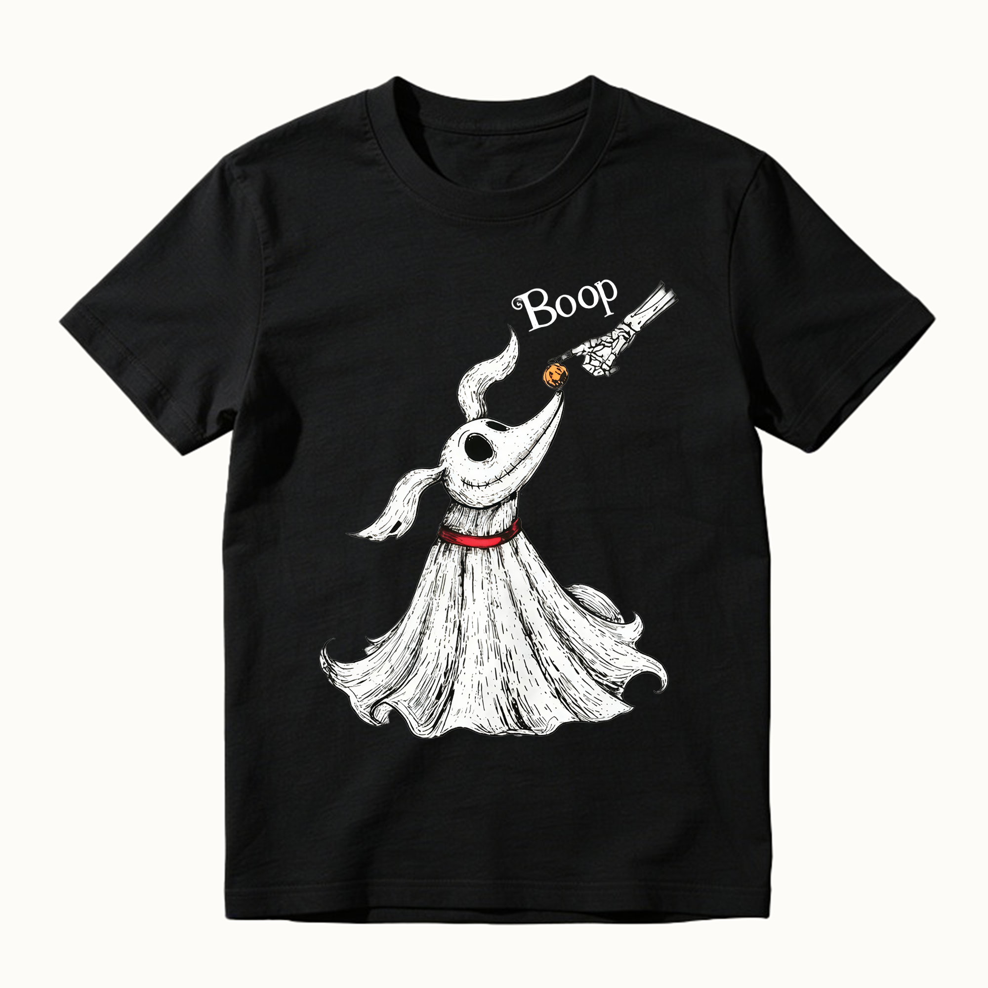 Zero Dog Boop Skeleton Hand Funny T-Shirt