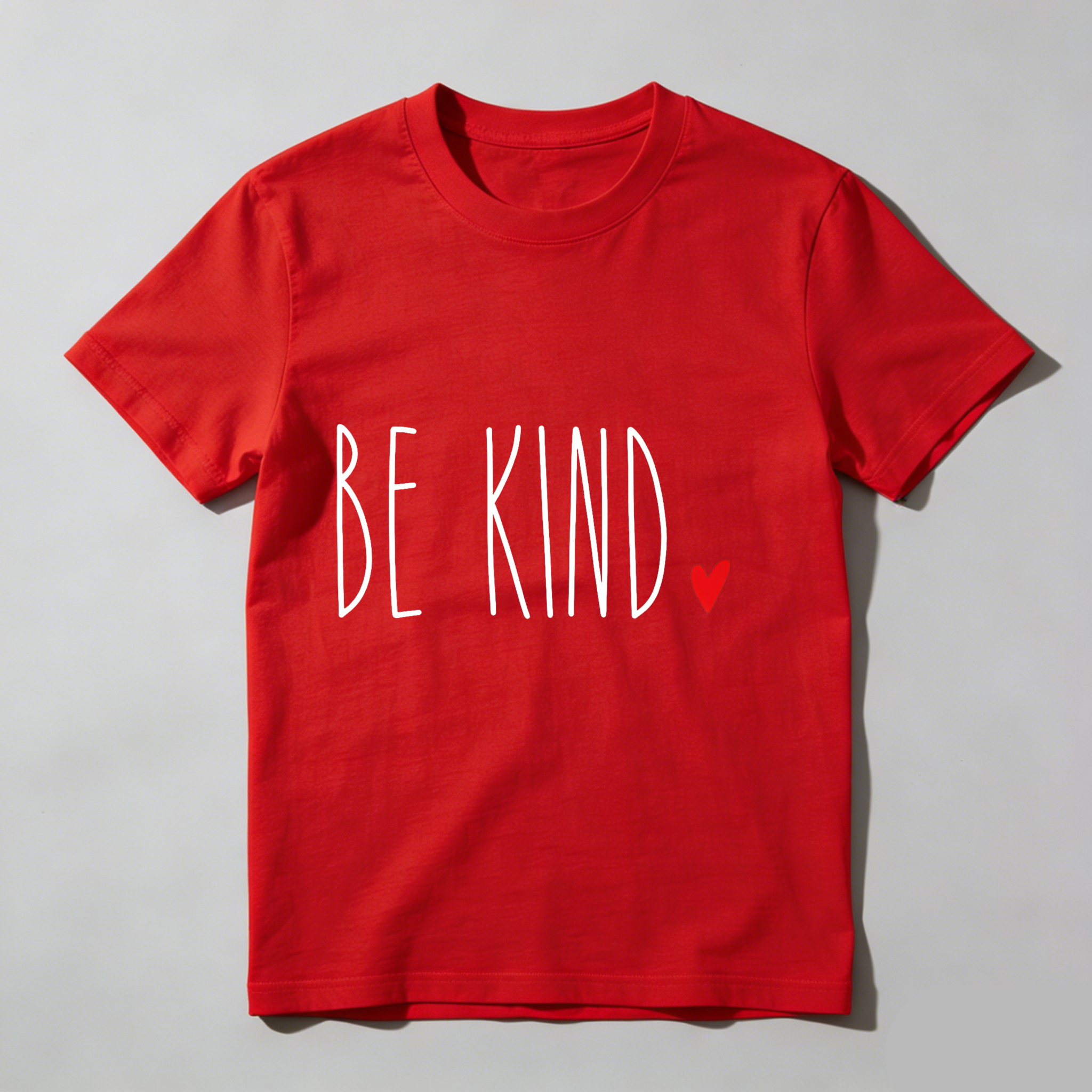 Dorawear™Be Kind With Red Heart Symbol T Shirt-Dorawear
