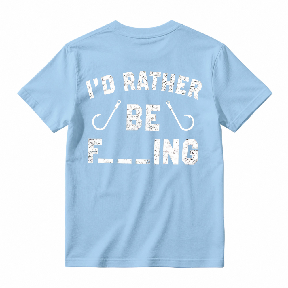 I Would Rather Be Fishing Hook Graphic T-shirt