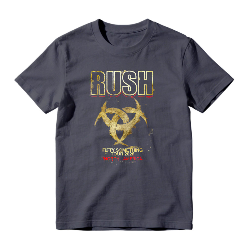 Rush Fifty Something Tour 2015 North America Band Logo Graphic T-shirt